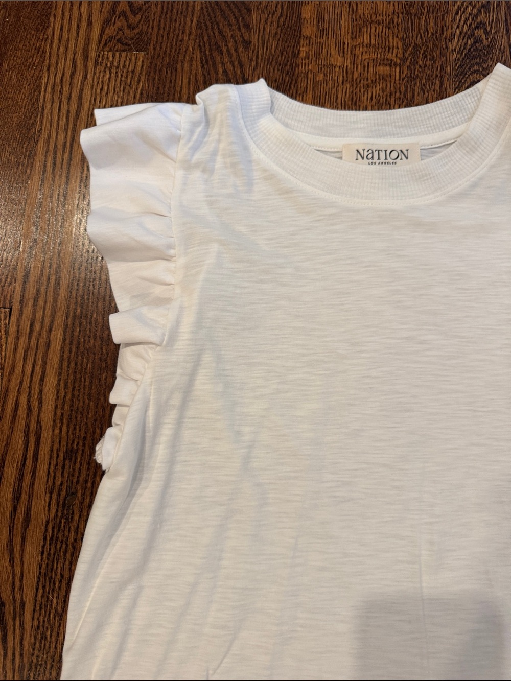 White flutter tee - Picture 2 of 4